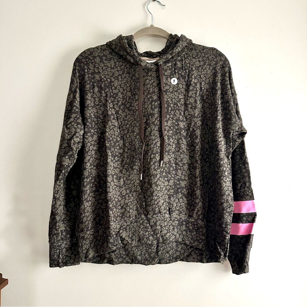 Sundry • Stripe Floral Hoodie Size 1